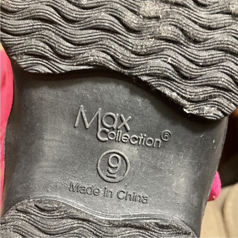 Max Collection Strappy Pink Boots Faux Fur Zipper - Picture 3 of 6